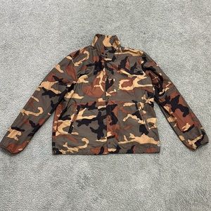 HERSCHEL Camouflage Windbreaker Voyage Coach Jacket packable travel